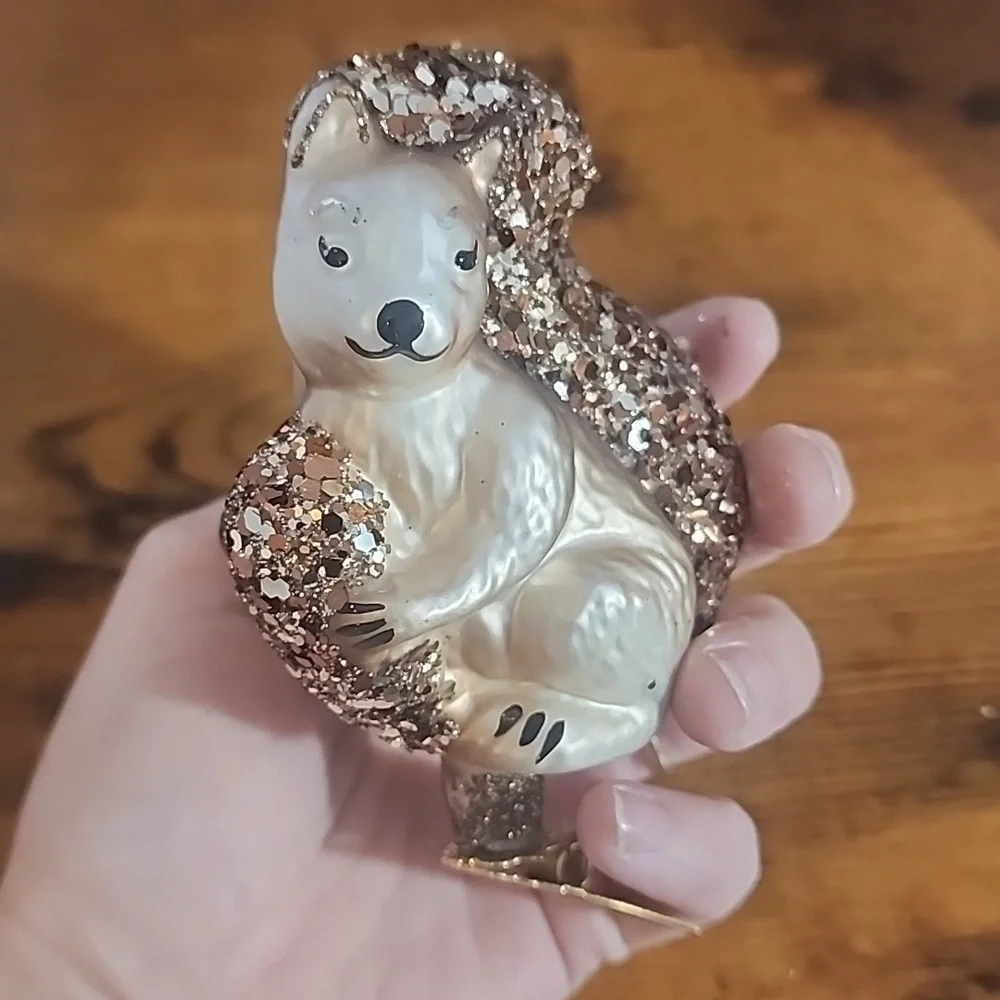 Gold and Silver Glass Christmas Ornament FIRM PRICE IS $37 For Both I'll Do 60